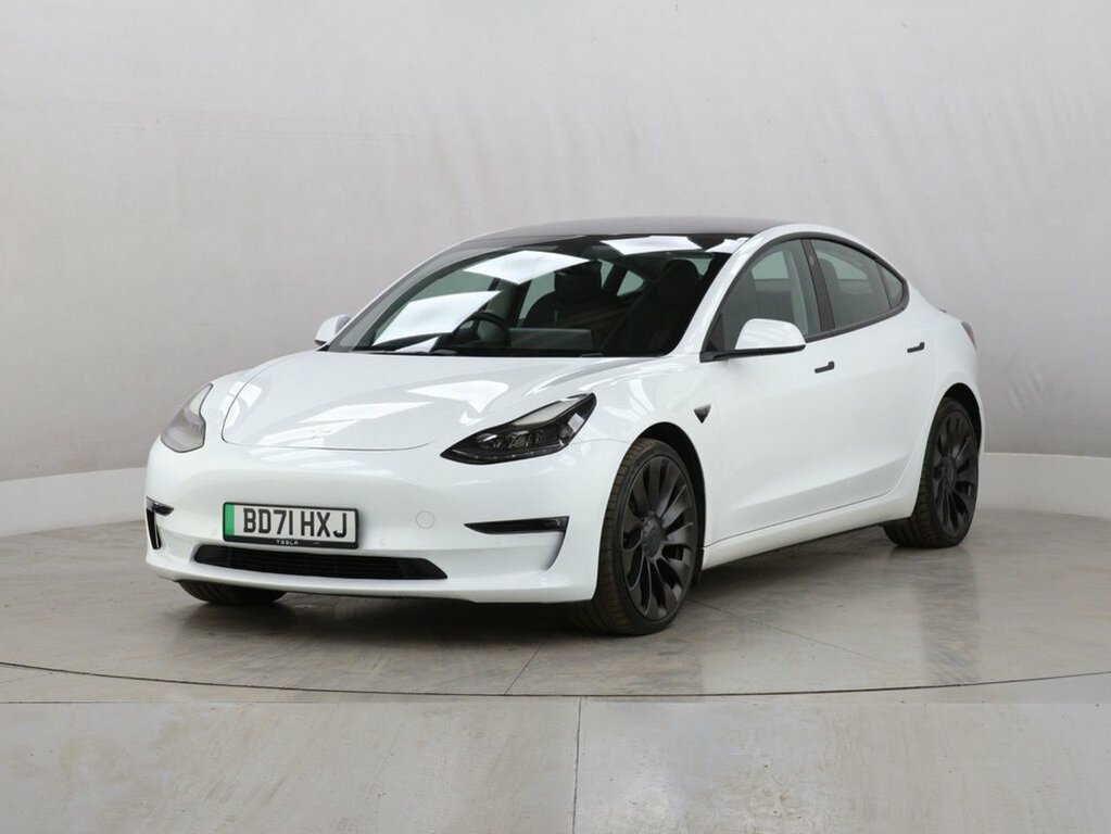 Tesla Model 3 Saloon BD71HXJ White #4