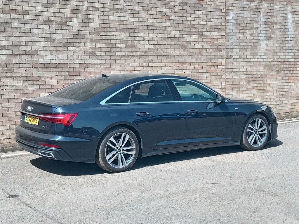 Audi A6 Saloon 2L S Line BV22RPZ Blue #4