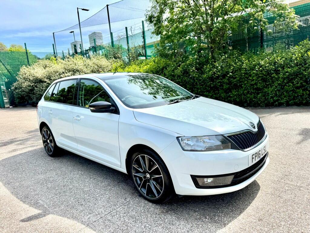 Skoda Rapid Spaceback Hatchback 1.6 Tdi Se Sport Euro 6 Ss 2016 White