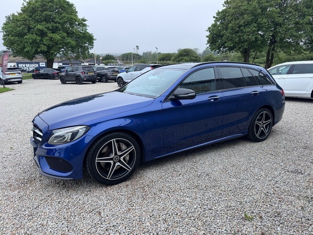 Mercedes-Benz C Class C250d Amg Line Blue #5