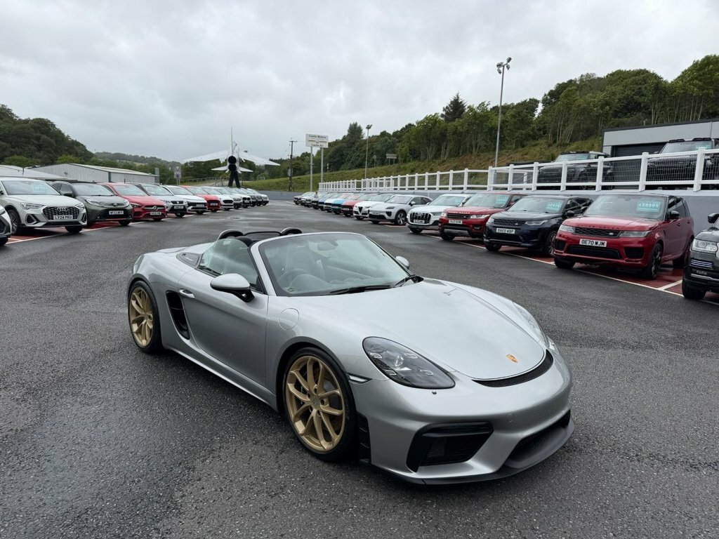 Porsche 718 Spyder Convertible Silver