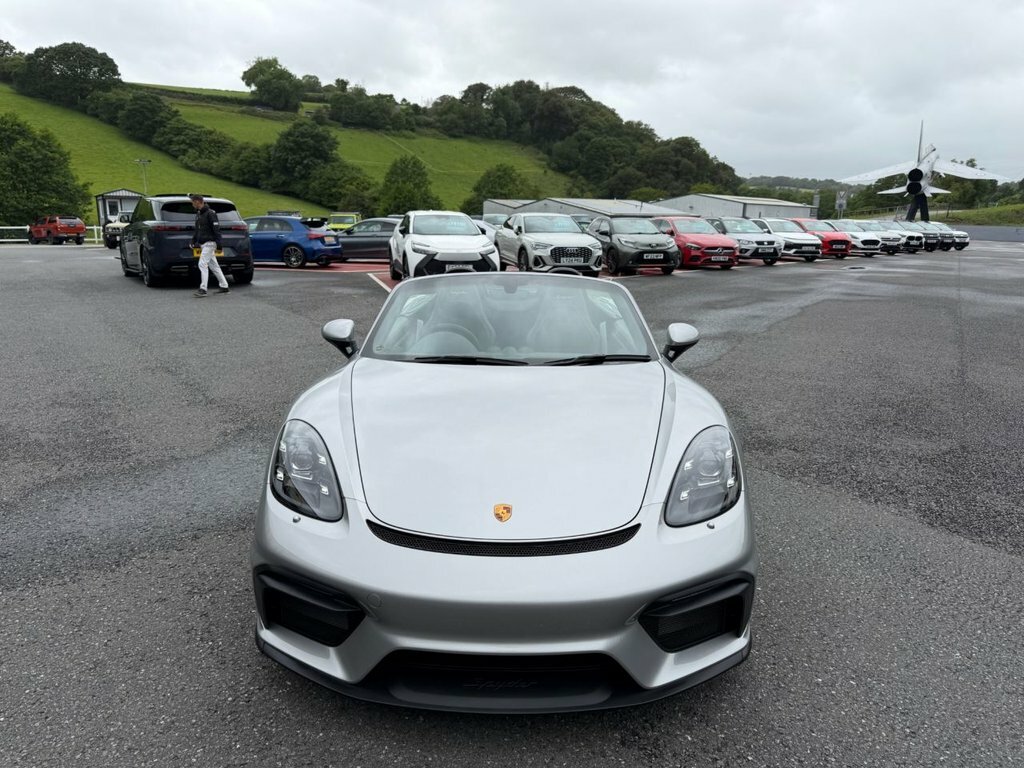 Porsche 718 Spyder Convertible Silver #2