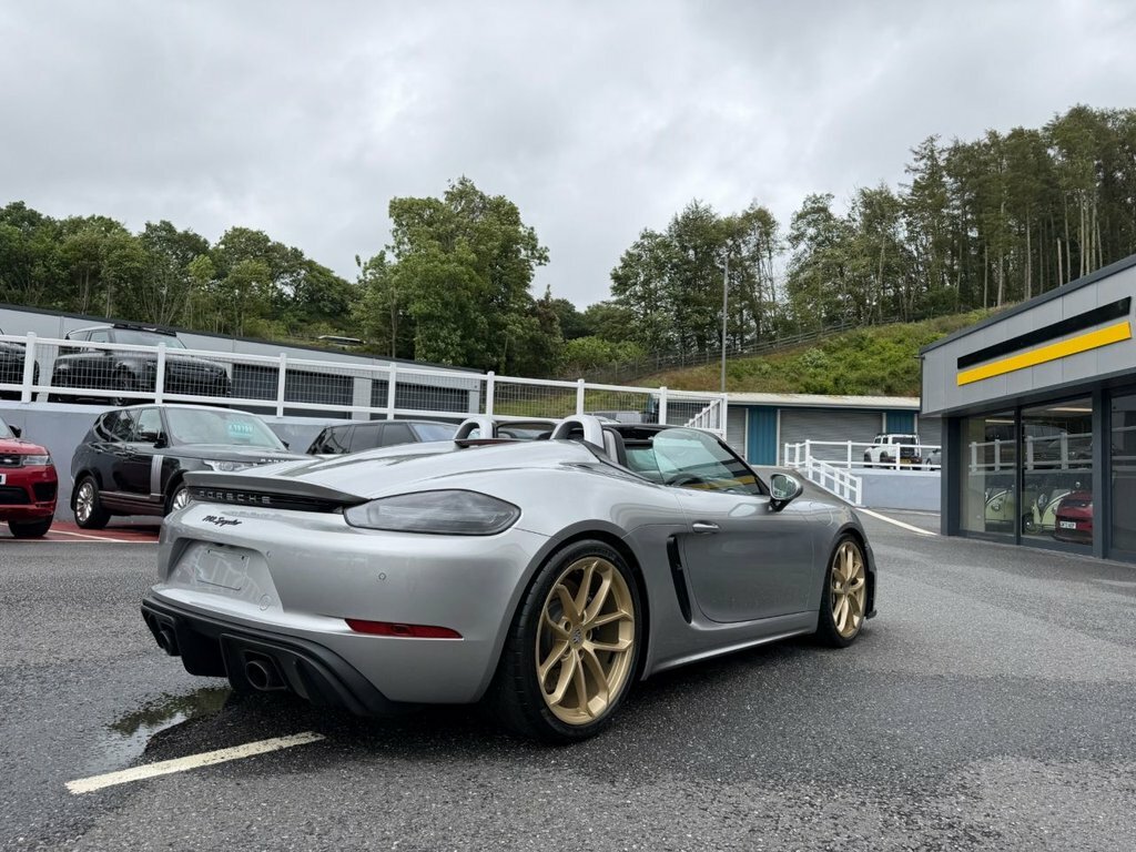 Porsche 718 Spyder Convertible Silver #5