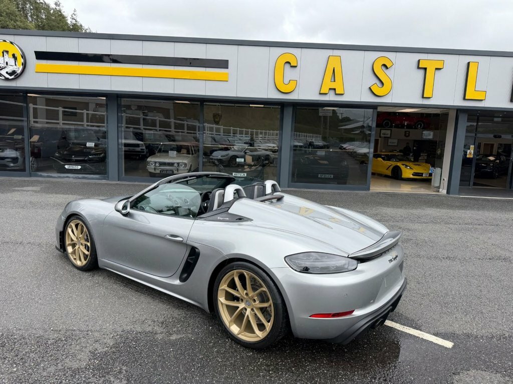 Porsche 718 Spyder Convertible Silver #4
