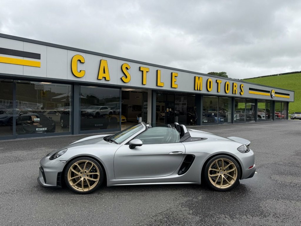 Porsche 718 Spyder Convertible Silver #3