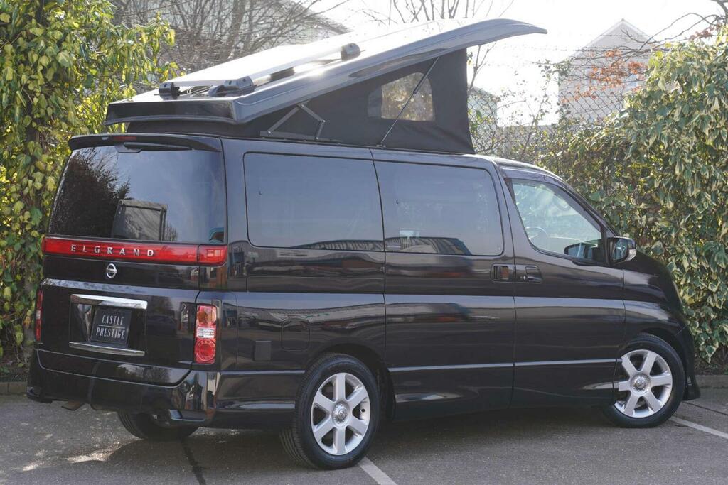 Nissan Elgrand Campervan E51 2.5 Highway Star Camper Convers Black #4