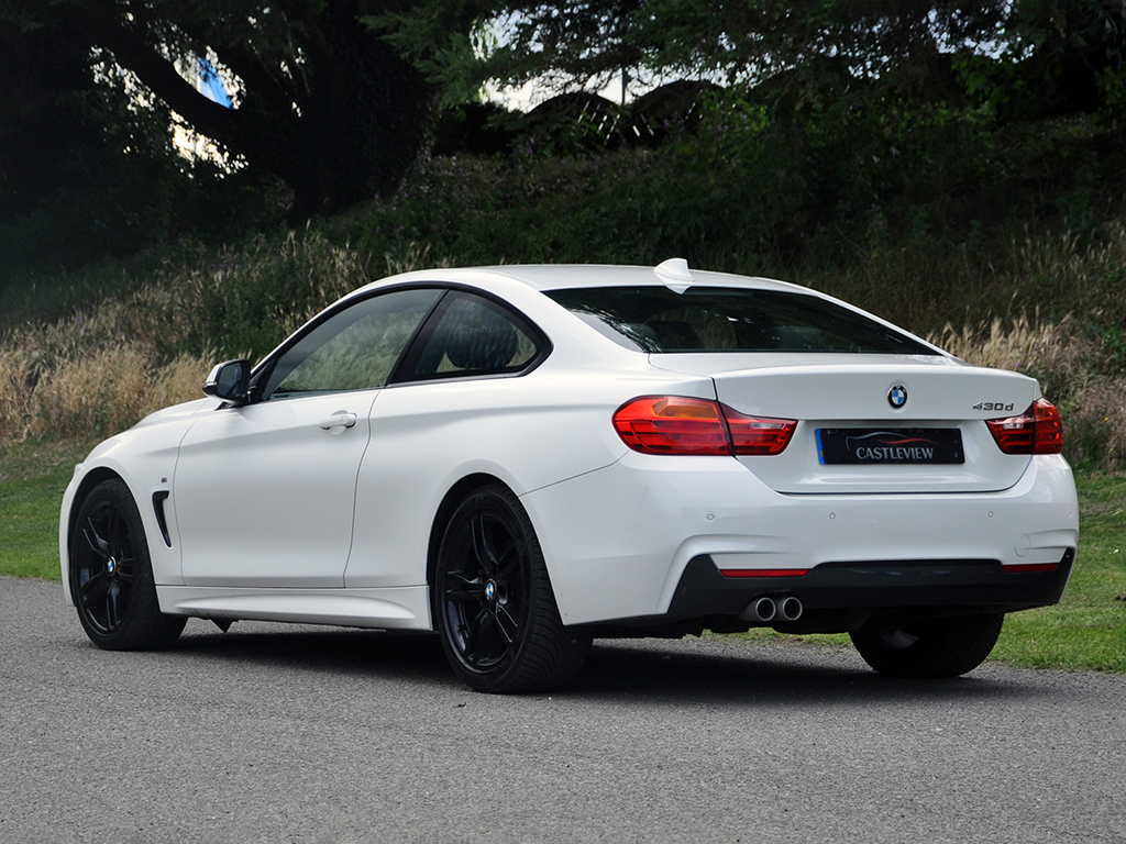 BMW 4 Series Gran Coupe 3.0 430D M Sport Coupe LB65KDX White #6