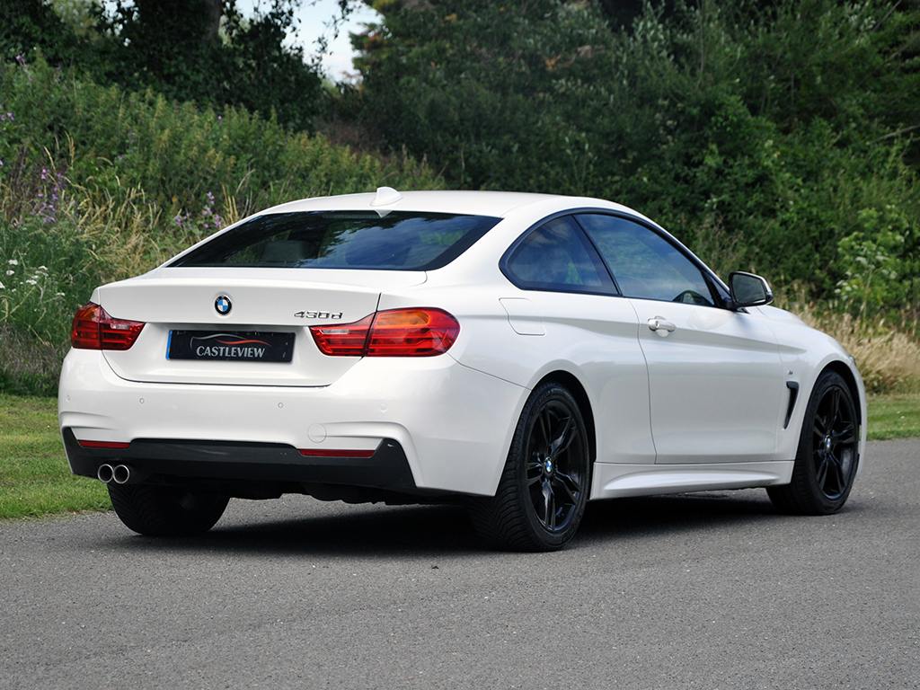 BMW 4 Series Gran Coupe 3.0 430D M Sport Coupe LB65KDX White #4