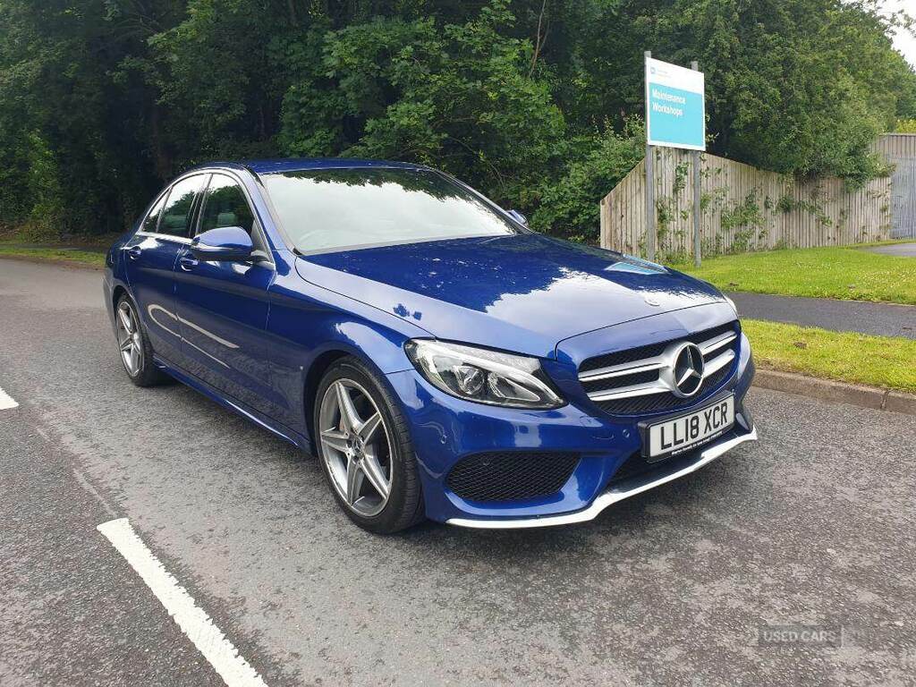 Mercedes-Benz C Class C220d Amg Line 9G-tronic Blue #4
