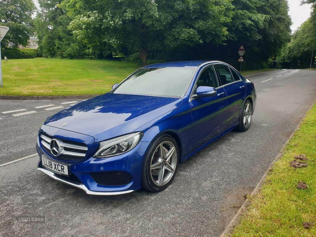Mercedes-Benz C Class C220d Amg Line 9G-tronic Blue