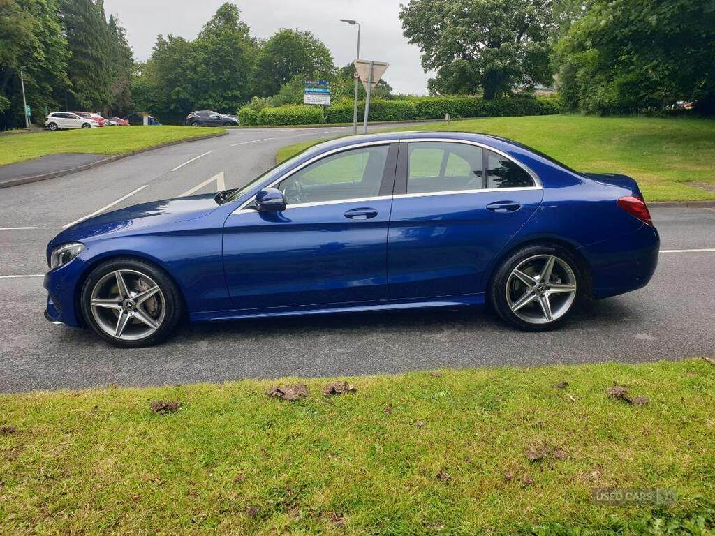 Mercedes-Benz C Class C220d Amg Line 9G-tronic LL18XCR Blue #2