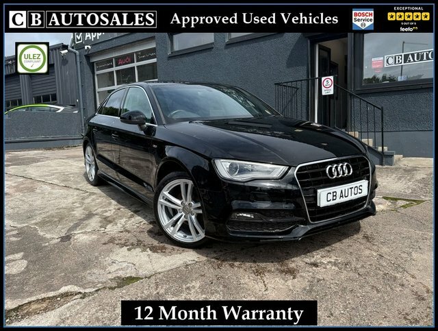 Audi A3 2016 1.4 Tfsi Cod S Line Saloon SW16UOV Black