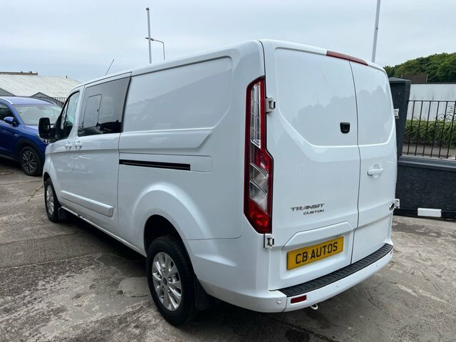 Ford Transit Custom 2022 2.0 300 Ecoblue Limited Crew Van Double Cab 5 MW22YXC White #6