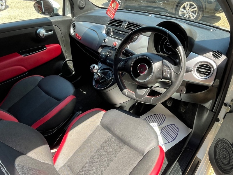 Fiat 500 S White #6