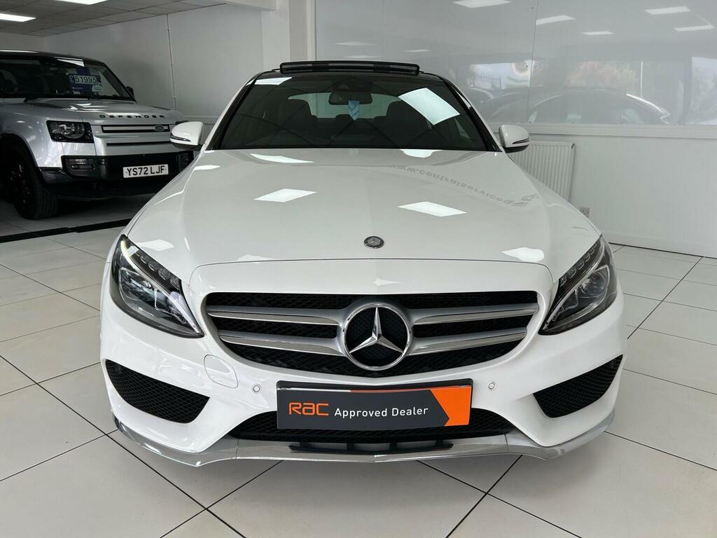 Mercedes-Benz C Class 2.1 C250d Amg Line Premium Plus 7G-tronic Euro MX16WPZ White #2