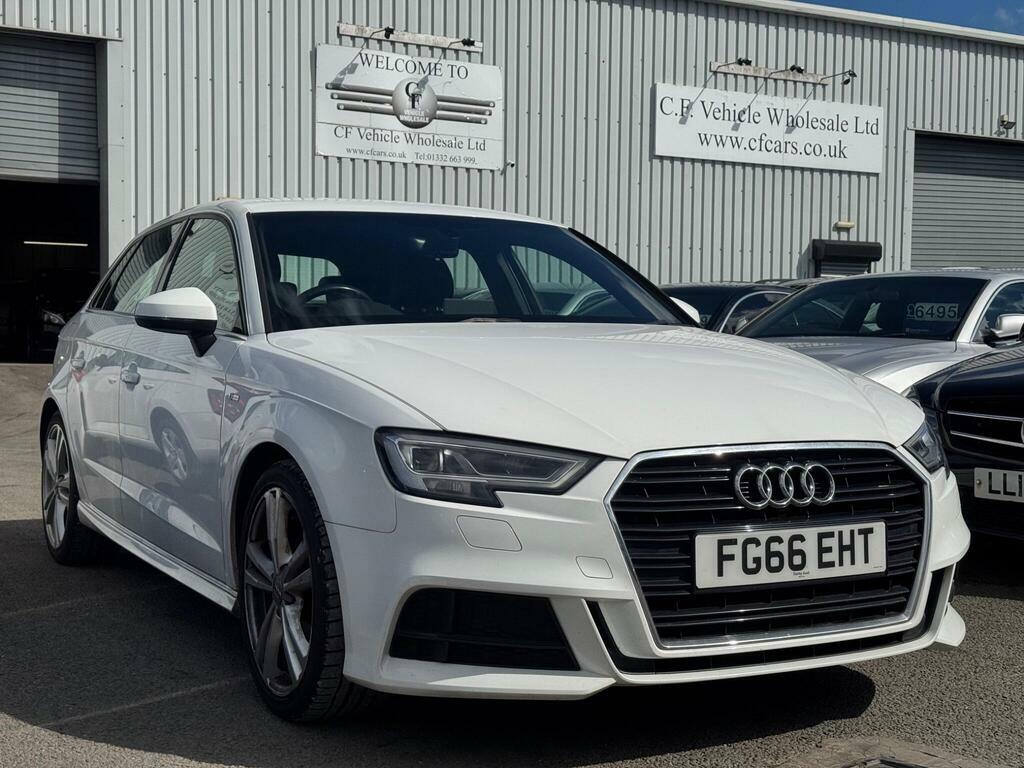 Audi A3 2.0 Tdi S Line Sportback Euro 6 S S FG66EHT White