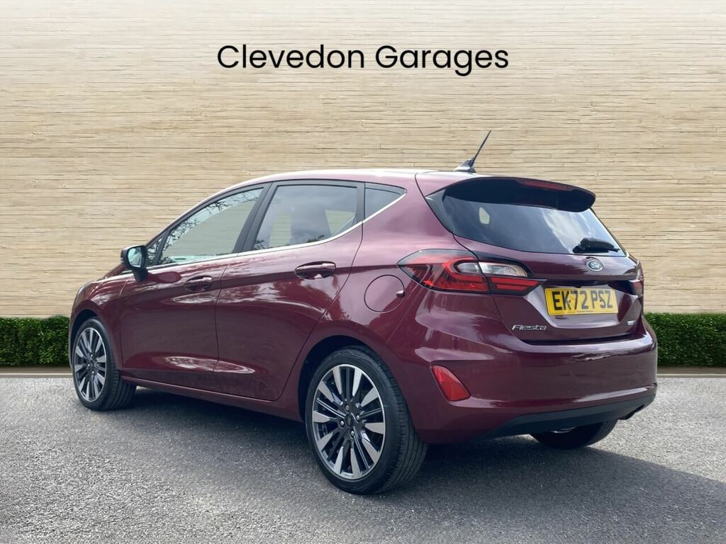 Ford Fiesta 1.0T Ecoboost Mhev Titanium Vignale Hatchback EK72PSZ Red #5