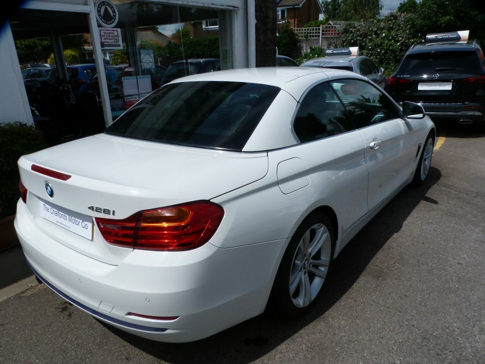 BMW 4 Series 2.0I Sport Convertible White #4