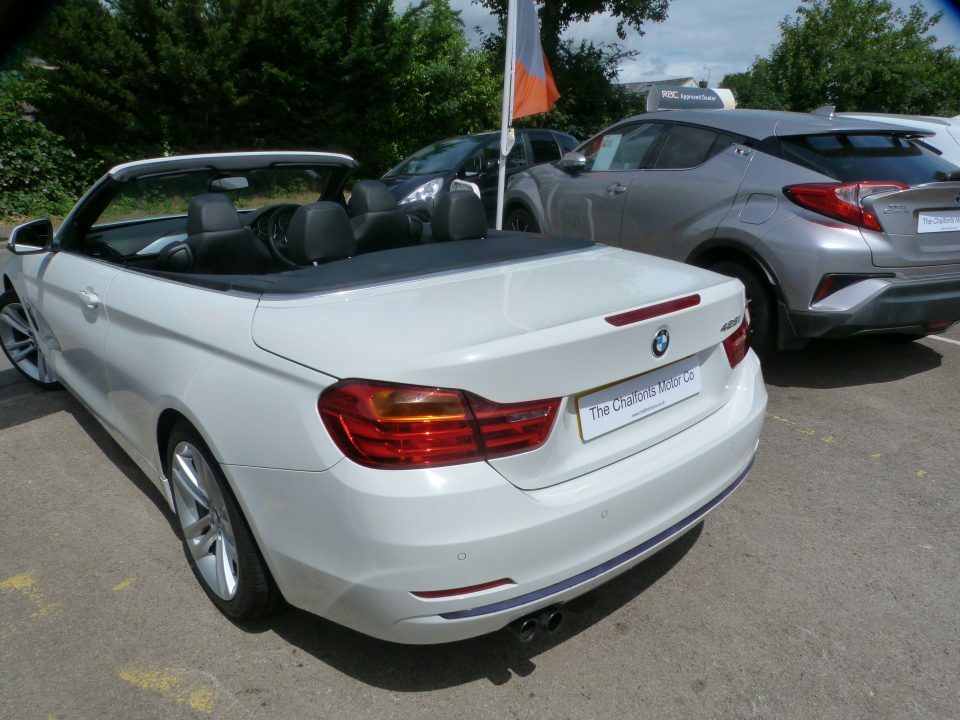 BMW 4 Series 2.0I Sport Convertible White #3