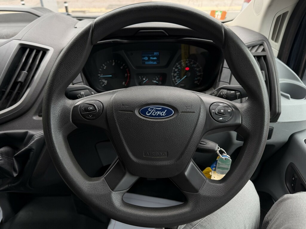 Ford Transit Custom 2.2Tdci T350drw L4 14Ft Dropside Truck White #8
