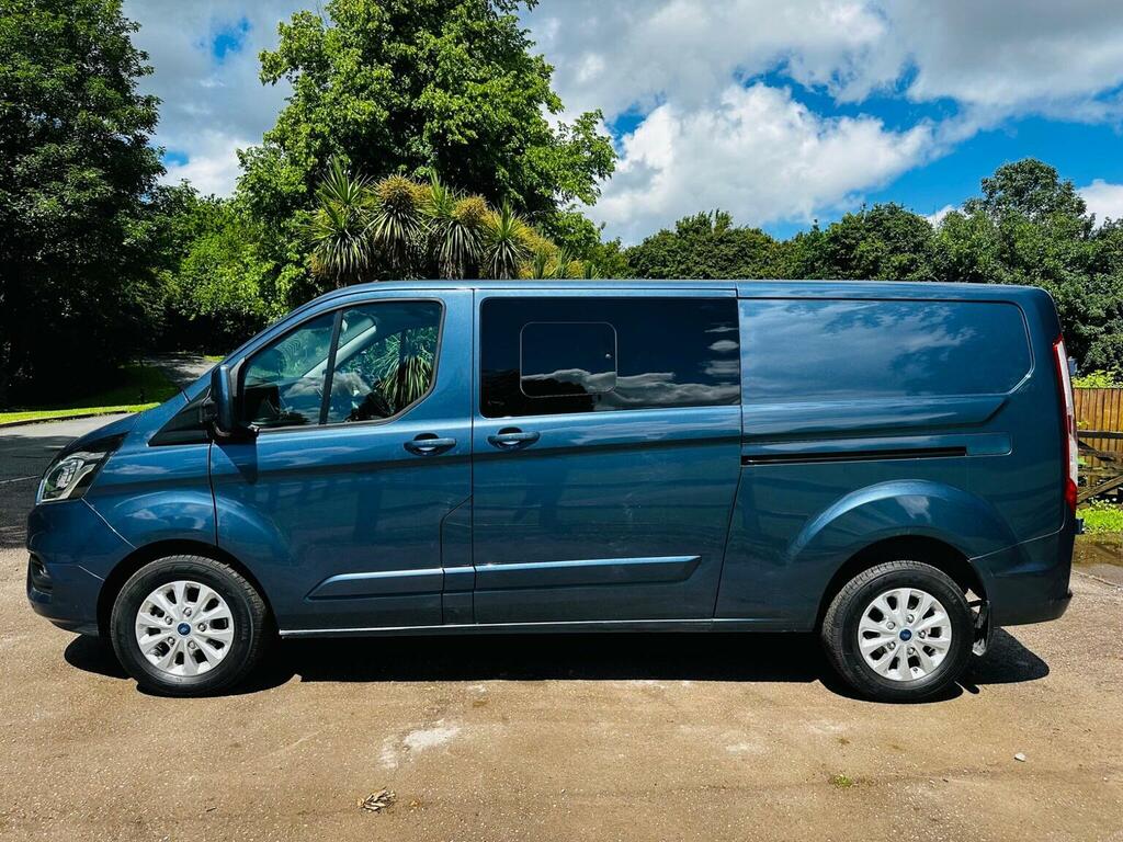 Ford Transit Custom 2.0 320 Ecoblue Limited Crew Van L2 H1 Euro 6 HN72MKF Blue #6