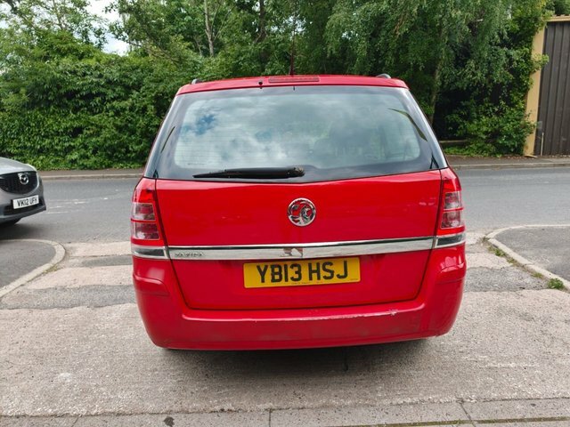Vauxhall Zafira 2013 1.6 16V Exclusiv Mpv Euro 5 Red #5