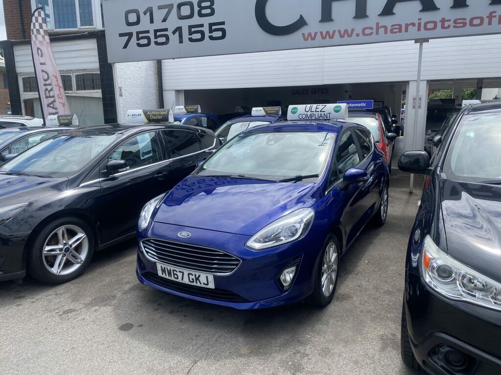 Ford Fiesta 1.0T Ecoboost Titanium Euro 6 S S OW66AVP Blue