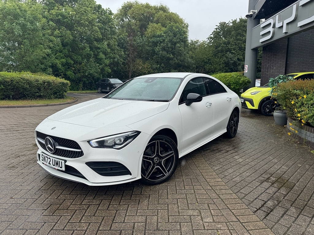Mercedes-Benz CLA Class Cla250e Amg Line SN72UMU White #2