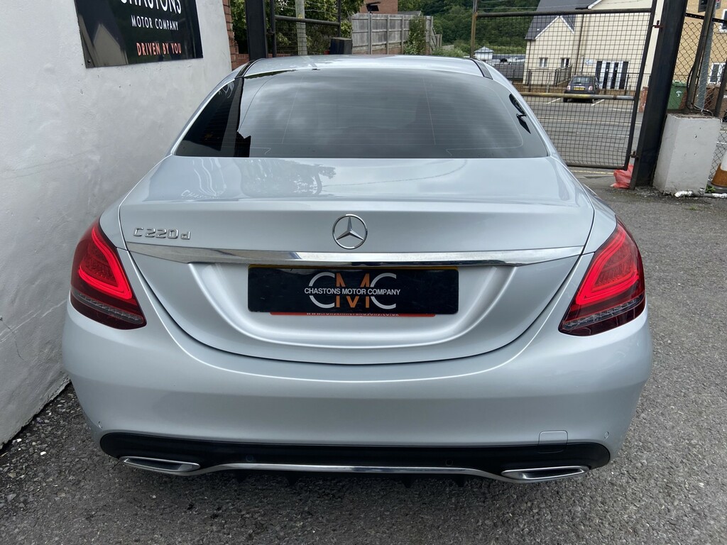 Mercedes-Benz C Class Saloon 2.0 C220d Amg Line 2019 Silver #4