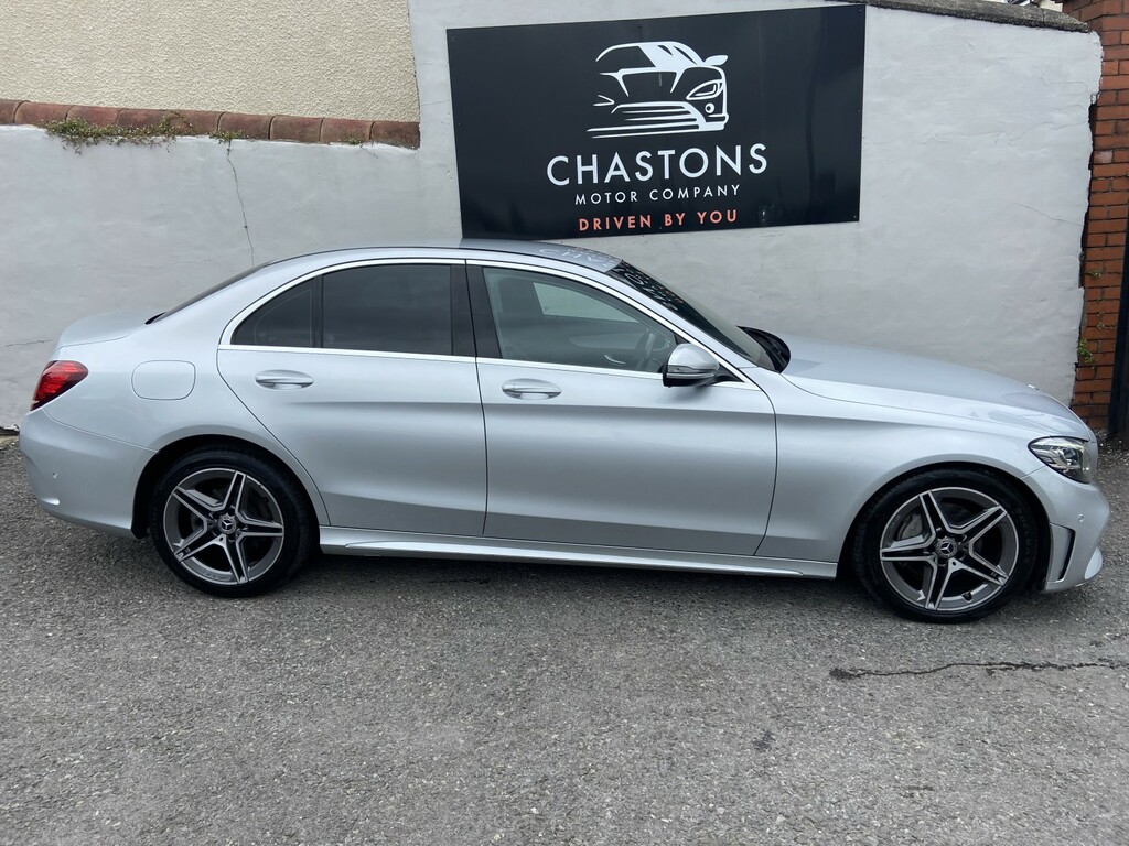 Mercedes-Benz C Class Saloon 2.0 C220d Amg Line 2019 Silver #2