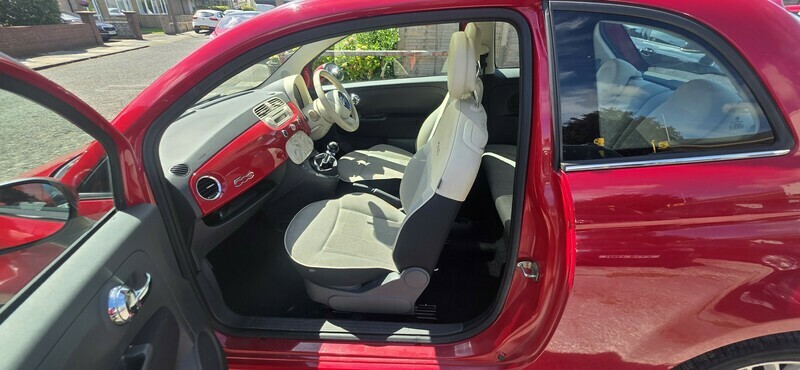 Fiat 500 Hatchback Beige #8
