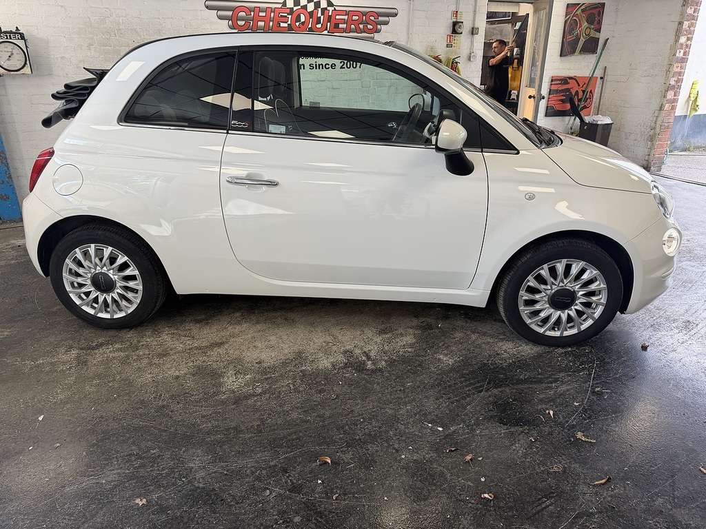 Fiat 500C Lounge White #5