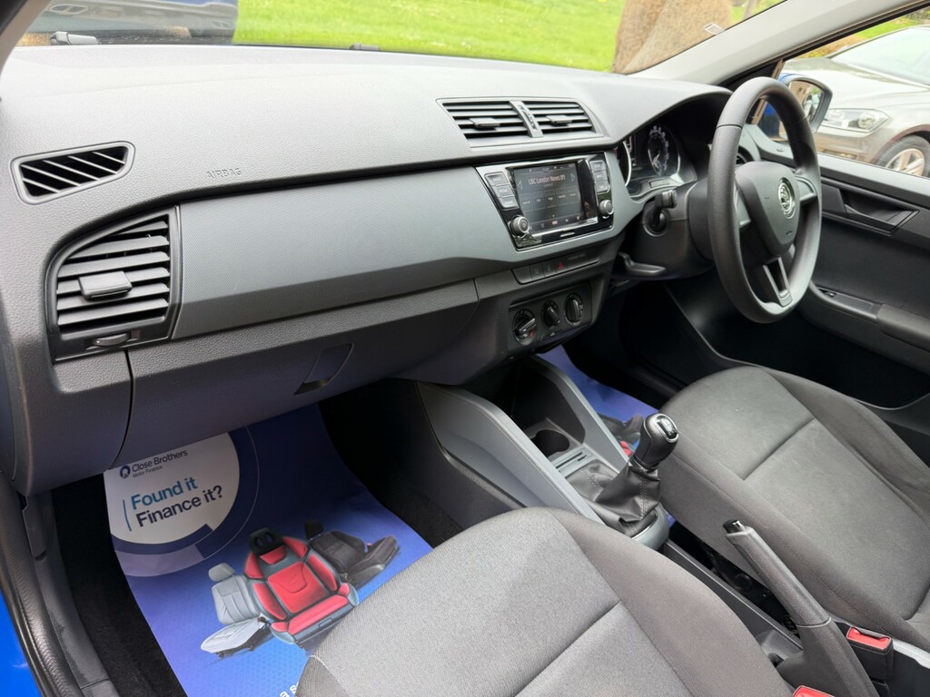 Skoda Fabia 1.0 S Hatchback Euro 6 Ss 60 NL69HWJ Blue #3