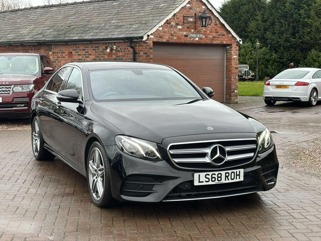 Mercedes-Benz E Class Saloon 2.0 E220d Amg Line G-tronic Euro 6 Ss 4 LS68ROH Black #6