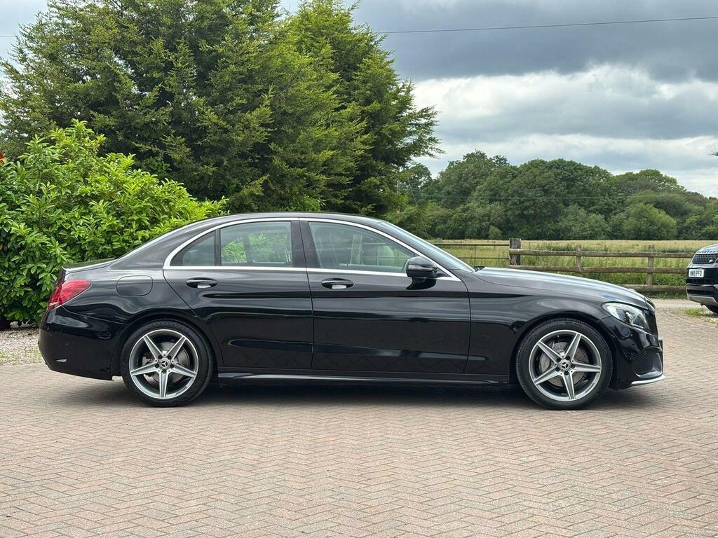Mercedes-Benz C Class Saloon 2.1 C220d Amg Line G-tronic Euro 6 Ss 4 RJ67LWL Black #3
