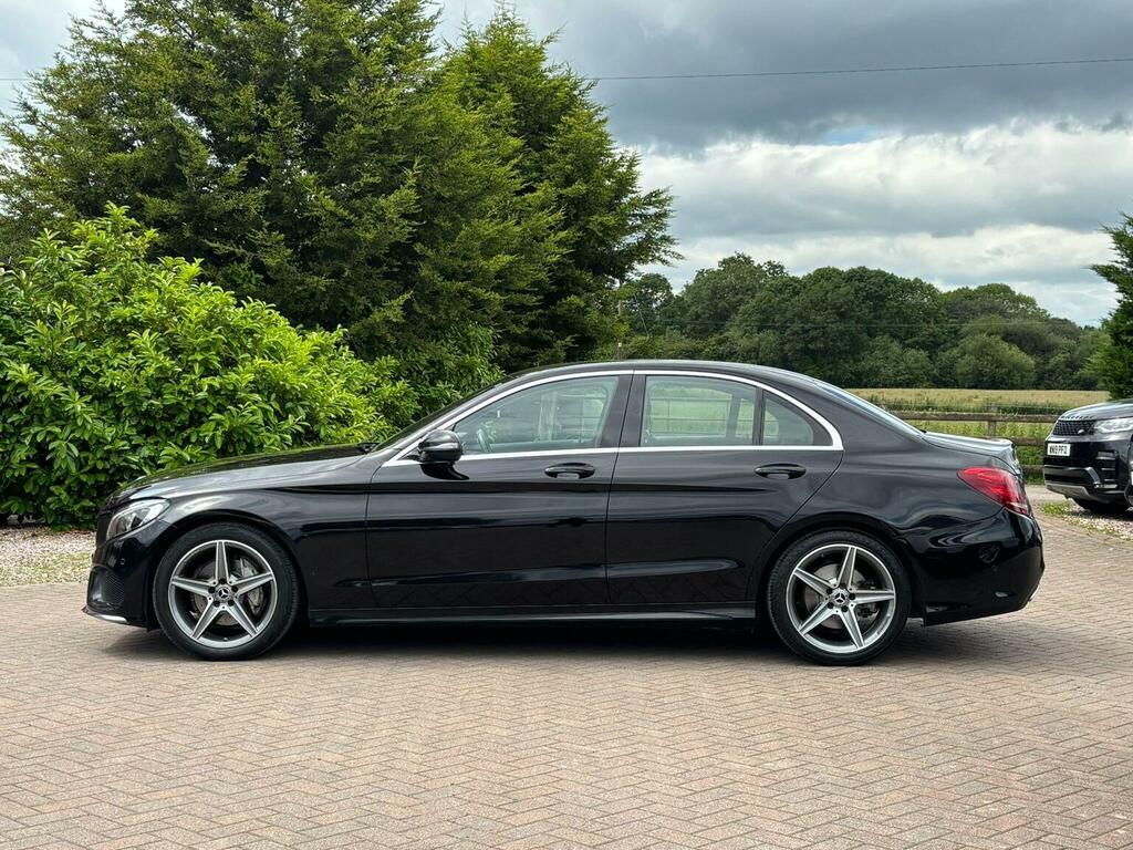Mercedes-Benz C Class Saloon 2.1 C220d Amg Line G-tronic Euro 6 Ss 4 RJ67LWL Black #4