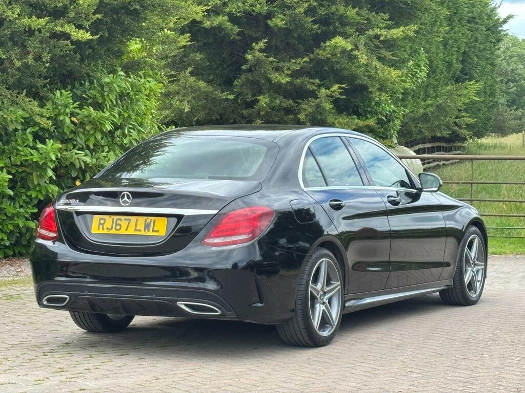 Mercedes-Benz C Class Saloon 2.1 C220d Amg Line G-tronic Euro 6 Ss 4 RJ67LWL Black #2