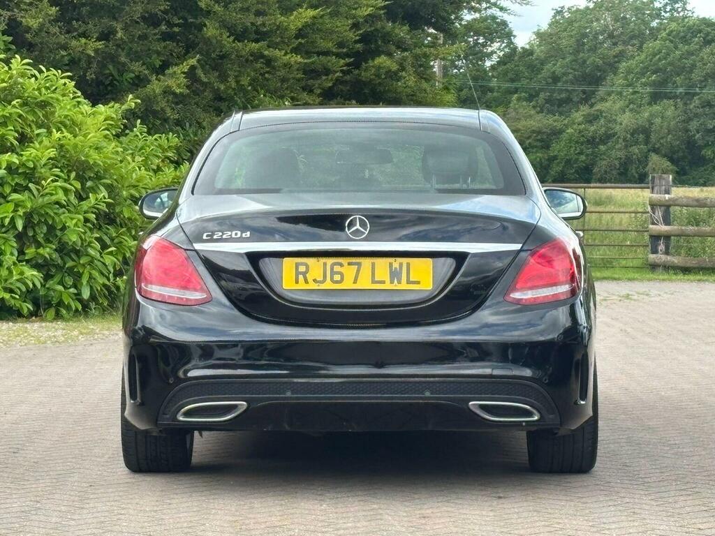 Mercedes-Benz C Class Saloon 2.1 C220d Amg Line G-tronic Euro 6 Ss 4 RJ67LWL Black #6