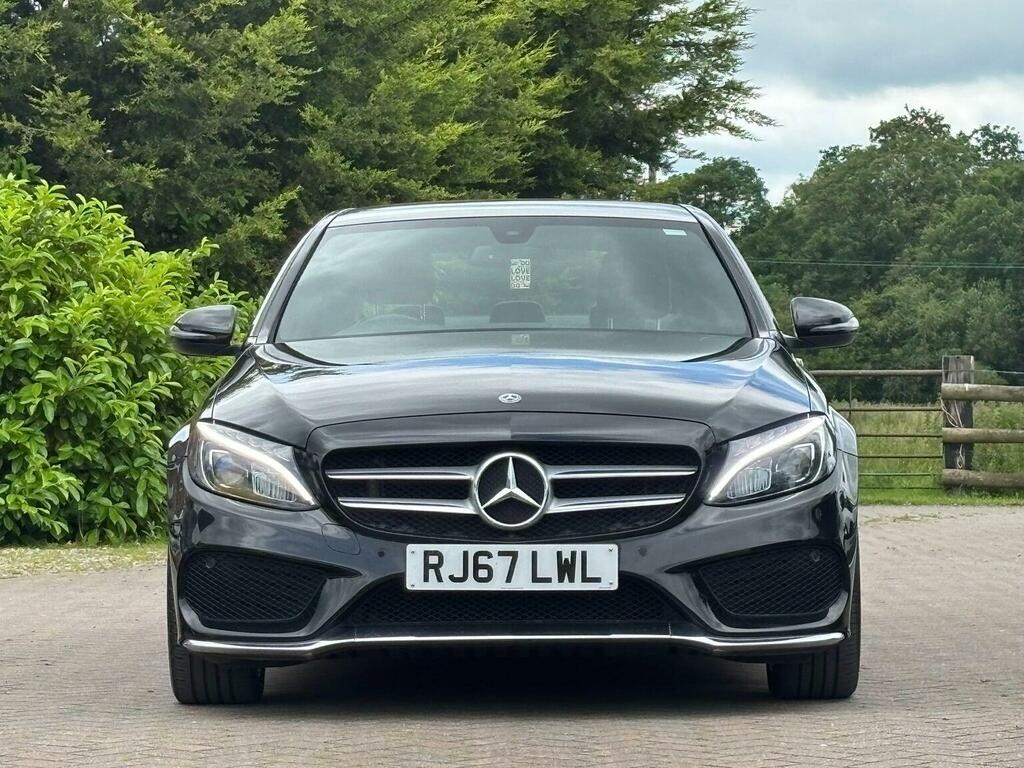 Mercedes-Benz C Class Saloon 2.1 C220d Amg Line G-tronic Euro 6 Ss 4 RJ67LWL Black #5