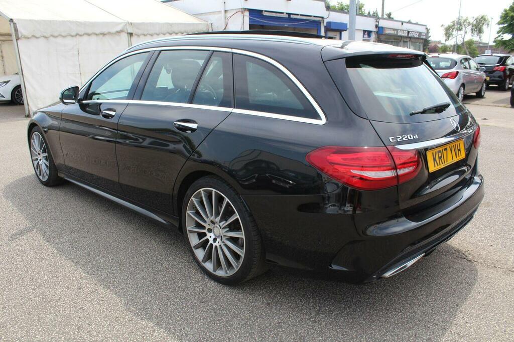 Mercedes-Benz C Class Estate 2.1 C220d Amg Line Premium G-tronic Euro KR17YVH Black #4