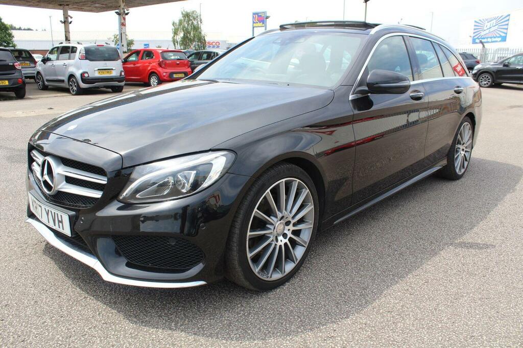 Mercedes-Benz C Class Estate 2.1 C220d Amg Line Premium G-tronic Euro KR17YVH Black #5