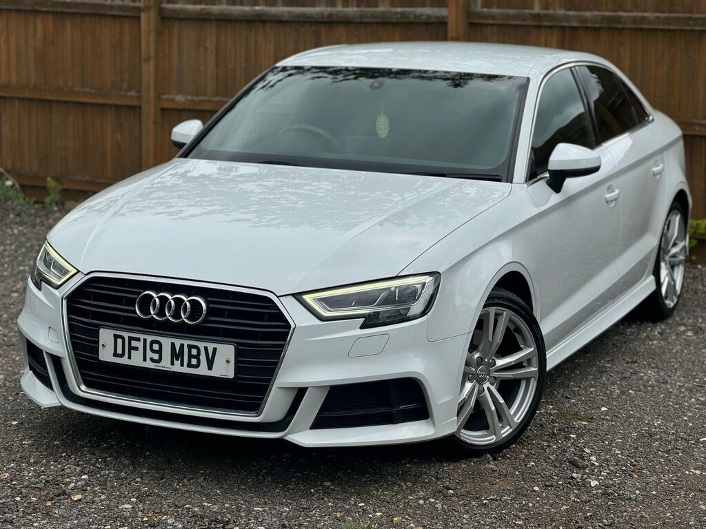 Audi A3 2.0 Tdi 35 S Line S Tronic Euro 6 Ss DF19MBV White #3