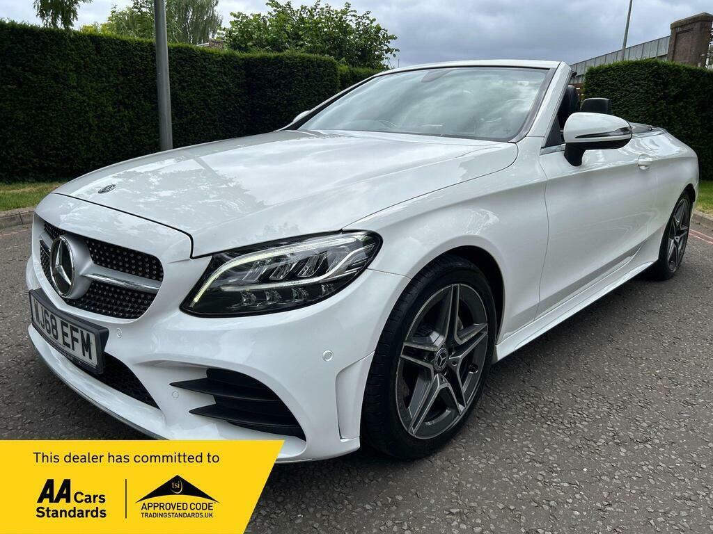 Mercedes-Benz C Class 1.5 C200 Mhev Amg Line Cabriolet G-tronic Euro 6 WJ68EFM White
