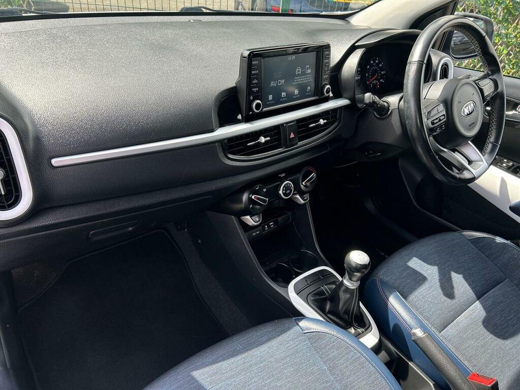 Kia Picanto 1.0 Wave Hatchback Euro 6 66 Bh MT19ZFZ Blue #2