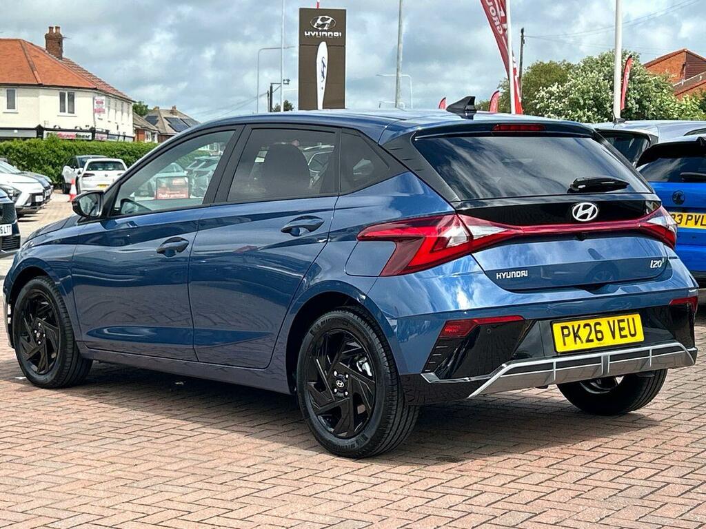 Hyundai I20 1.0 T-gdi Black Line Hatchback Dct Euro PK26VEU Blue #3