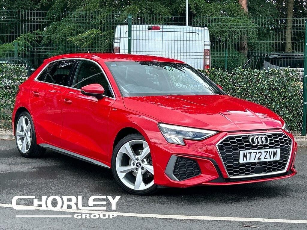 Audi A3 1.0 Tfsi 30 S Line Sportback S Tronic E Red
