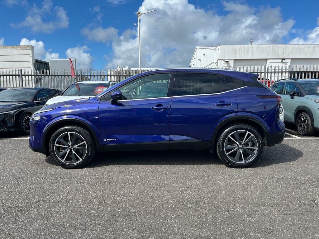 Nissan Qashqai 1.5 H E-power Tekna Suv Hybrid Eur GK72FKA Blue #6