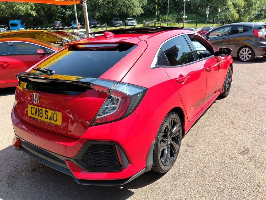 Honda Civic I-dtec Ex Hatchback Red #4