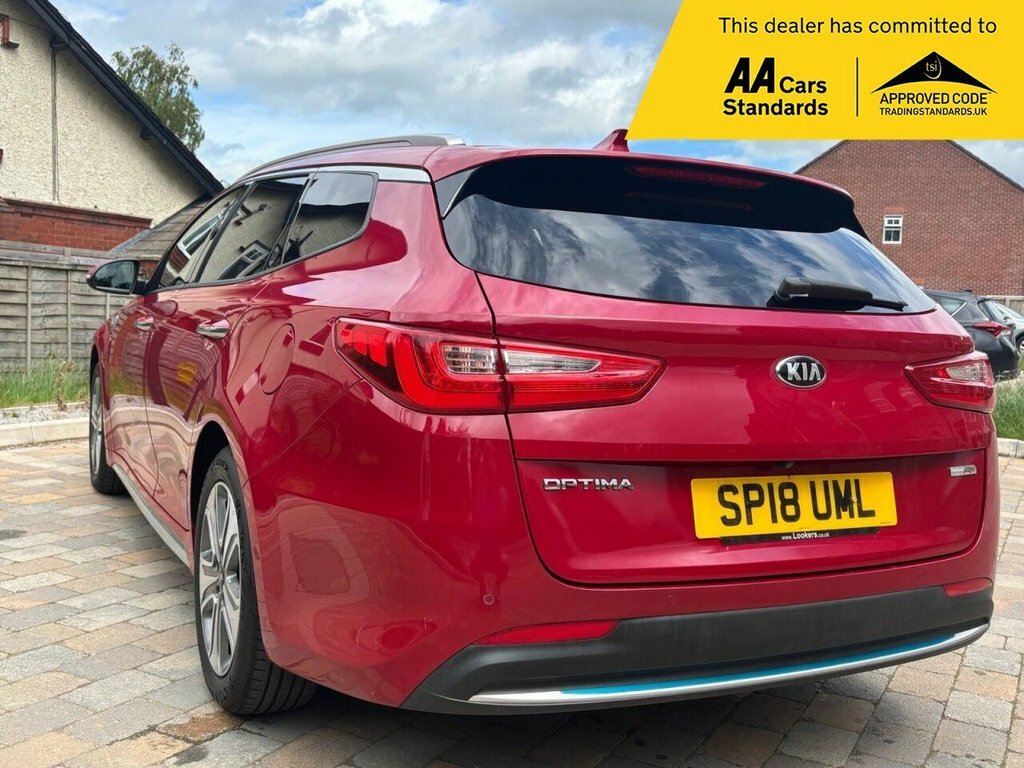 Kia Optima Estate Red #5