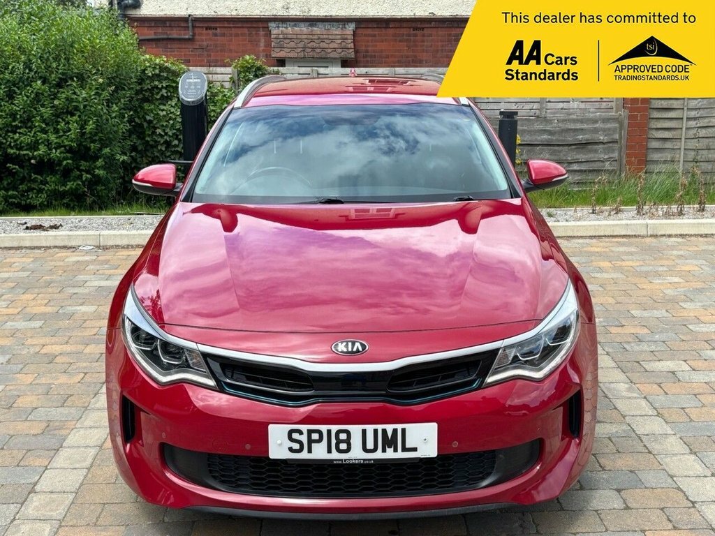 Kia Optima Estate Red #2